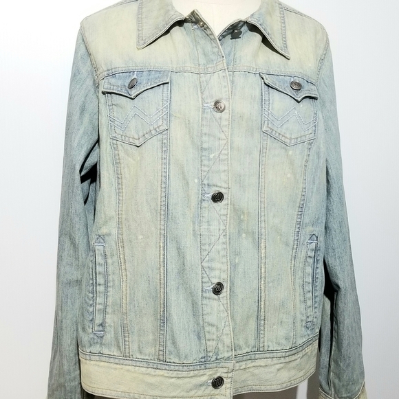Vintage Wrangler Women's Washed Denim Jean Jacket, 100% Cotton, size XXL - Picture 3 of 11